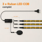 LUMA™ | Kit Ruban LED COB Tactile Haut de Gamme Sunova Home