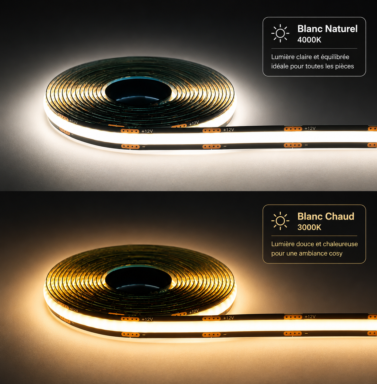 LUMA™ | Kit d'Éclairage LED COB Architectural avec Variateur Tactile Sunova Home
