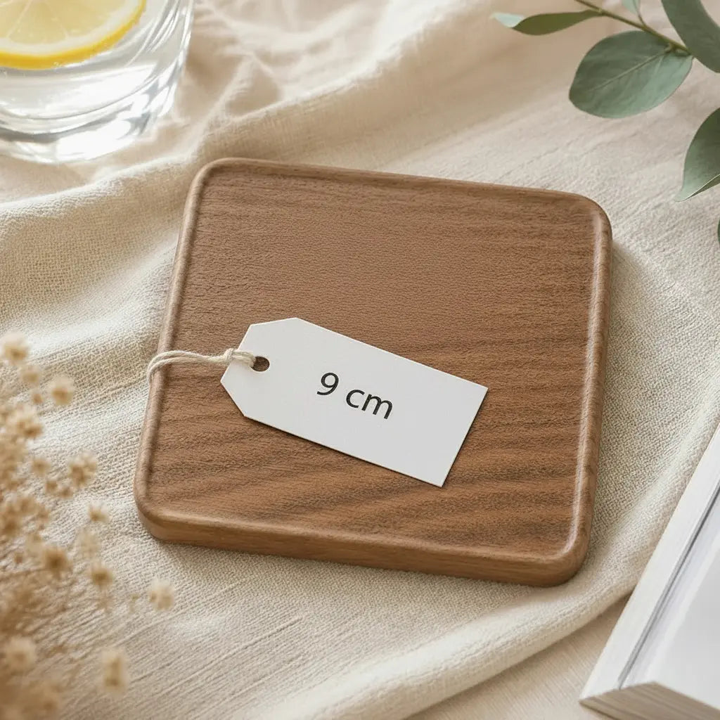 Sous-verres LUNA™ – Bois Naturel Sunova Home
