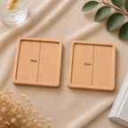 Sous-verres LUNA™ – Bois Naturel Sunova Home