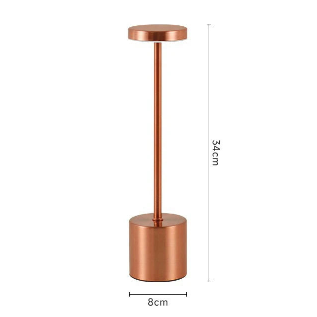 Lampe de Table LED sans fil en alliage Rechargeable, 3 couleurs, interrupteur tactile, veilleuse de Style nordique, pour maison, Bar, Restaurant, ambiance, lampe de bureau Sunova Home
