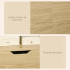 Table de Chevet LENA™ – Rangement Design Bois Naturel