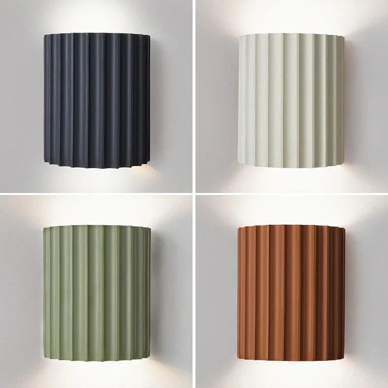 Applique murale nordique moderne en résine, éclairage d'intérieur, lampe de chevet de chambre à coucher, décoration de fond de maison, applique murale de salon Sunova Home