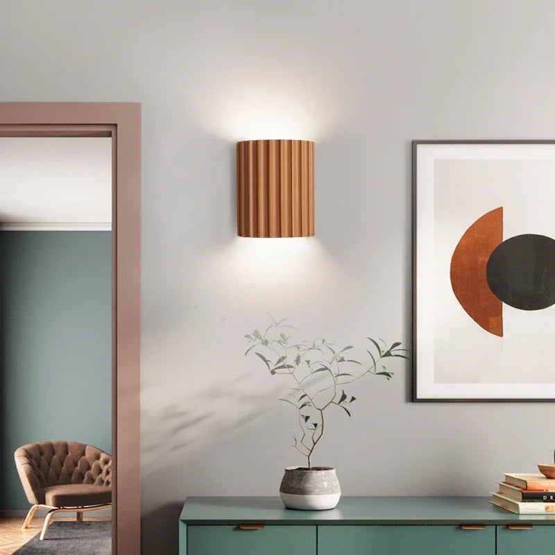 Applique murale nordique moderne en résine, éclairage d'intérieur, lampe de chevet de chambre à coucher, décoration de fond de maison, applique murale de salon Sunova Home