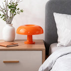 Lampe de table LED en forme de champignon, minimaliste, moderne, lampe de chevet pour chambre à coucher, design danois, lampe de table décorative orange Sunova Home