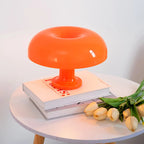 Lampe de table LED en forme de champignon, minimaliste, moderne, lampe de chevet pour chambre à coucher, design danois, lampe de table décorative orange Sunova Home