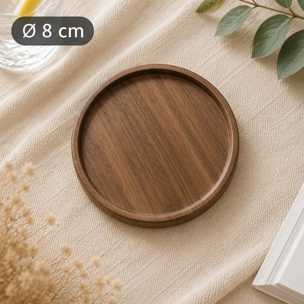 Sous-verres LUNA™ – Bois Naturel Sunova Home
